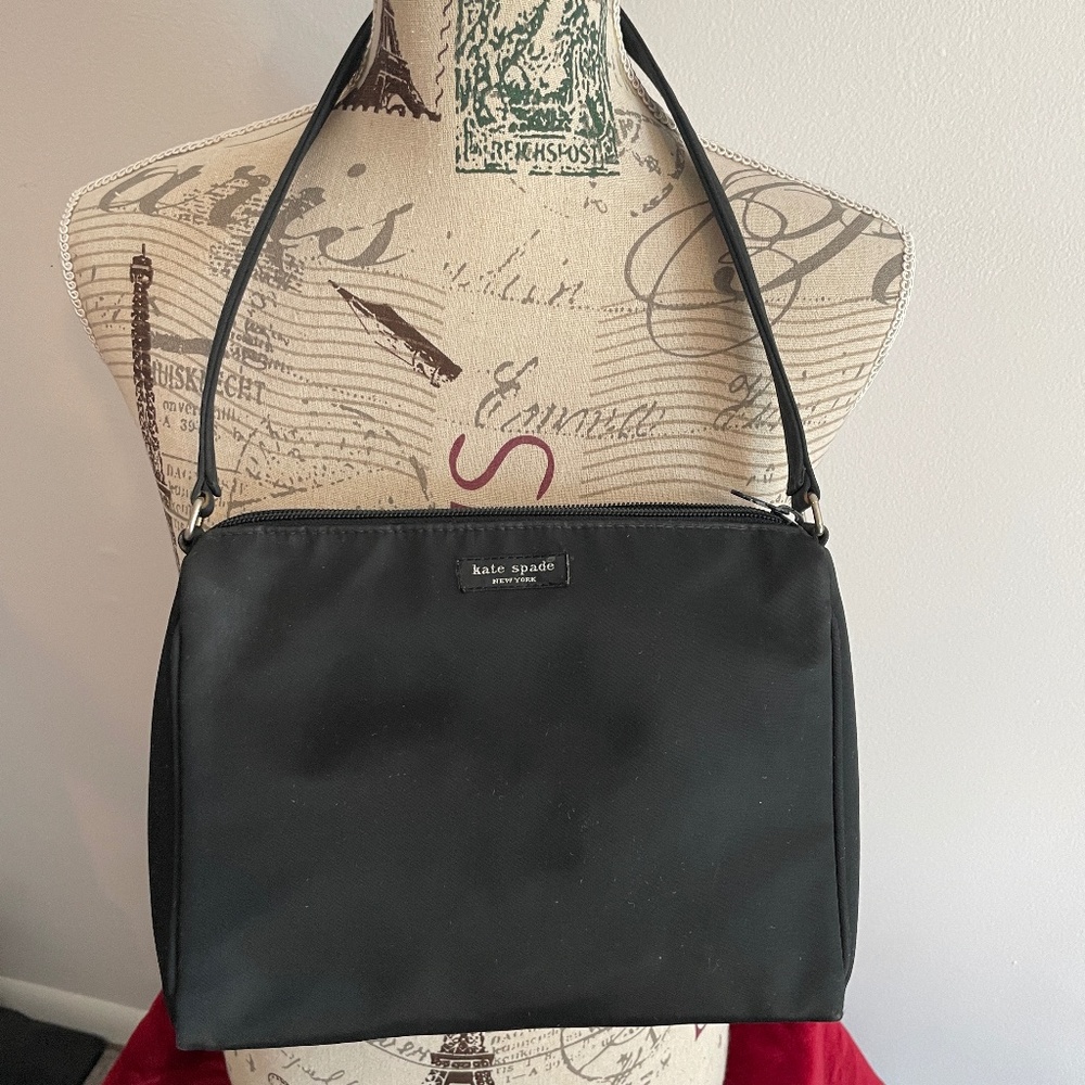 KATE SPADE - Vintage Black Nylon Shoulder Bag